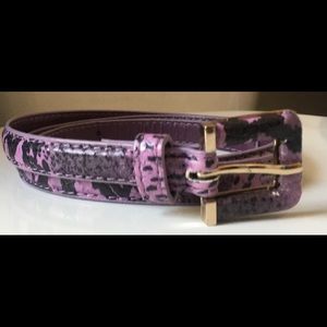 Snake Skinny Belt